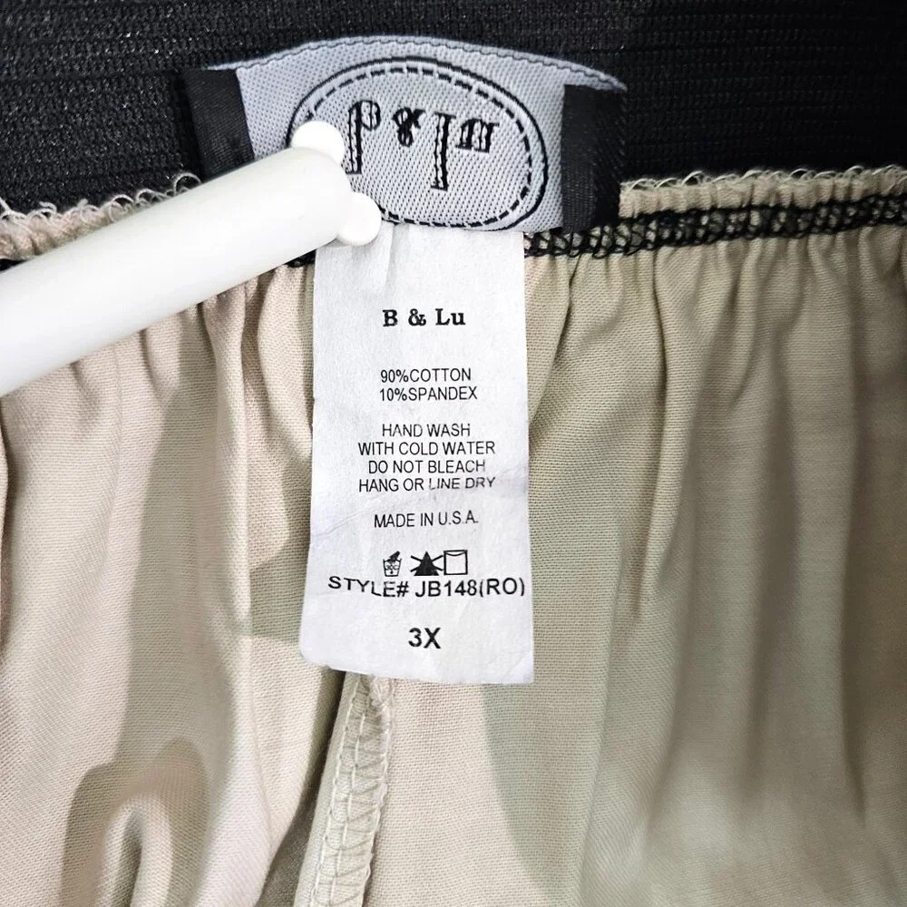 American Sz 3X Floral Rosette Appliqués Ecru Skirt Pockets Romantic Party Fairy - Picture 9 of 9